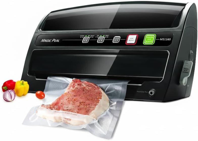 Selladora automática compacta con corte y almacenamiento de bolsas