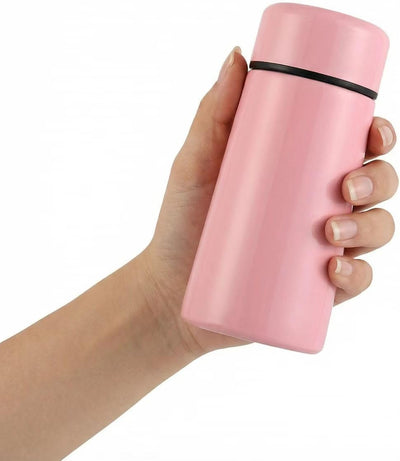 Botella agua acero inox 5oz delgada rosa viaje deporte