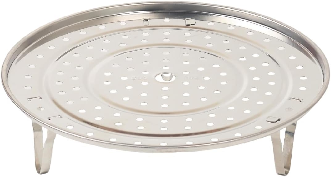 Cesta de vapor de acero inoxidable 8.5 pulgadas con patas extraibles