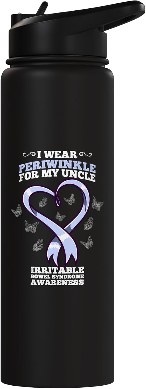 Botella de agua acero inoxidable periwinkle sin BPA con aislamiento