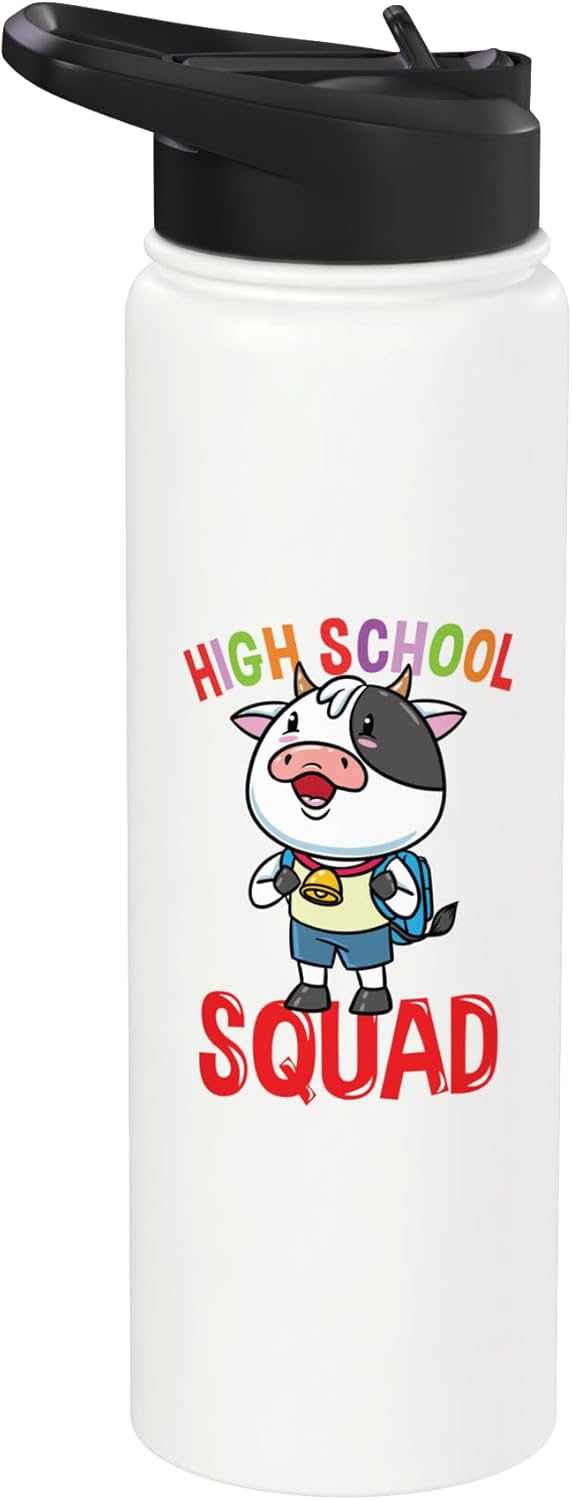 Bolso para escuela high school de acero inoxidable aislado