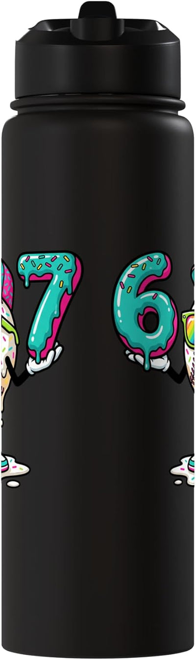 Botella de agua acero inoxidable aislada 67