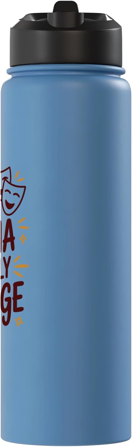 Botella agua acero inox aislada para teatro
