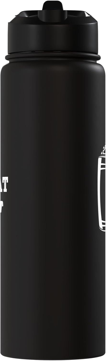 Botella agua acero inox aislada