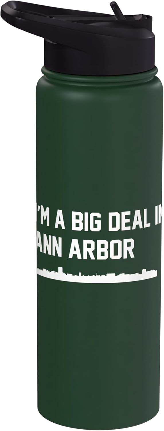 Botella de agua acero inoxidable aislada Ann Arbor