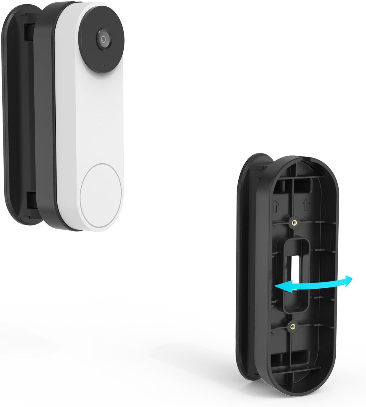 Soporte ángulo ajustable para camara Google Nest Doorbell negro