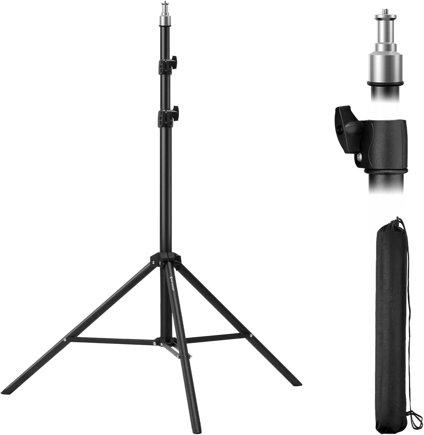 Soporte luz foto trípode extensible 2m 1/4 pulg