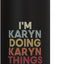 Botella de agua personalizada Karyn acero inoxidable aislada