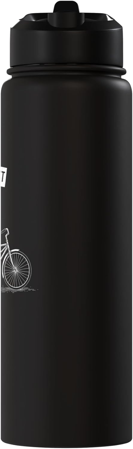 Botella agua acero inox aislada estilo retro