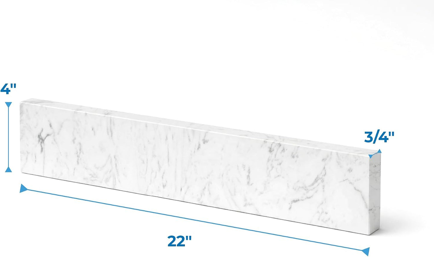 Lavabo tocador contra salpicaduras mármol 4x22pulg