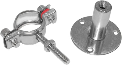 Soporte tubo acero inox 2pulg ajustable para PVC