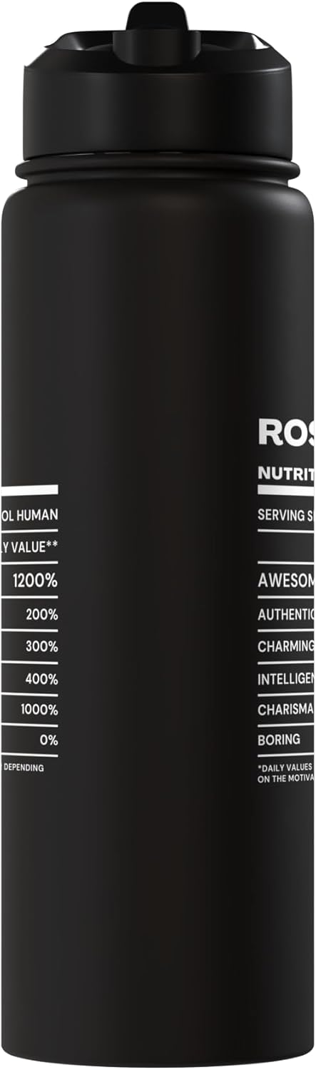 Botella de agua acero inoxidable Rosie Nutrition