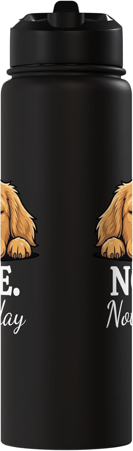 Botella de agua acero inoxidable perro durmiendo amor no hoy