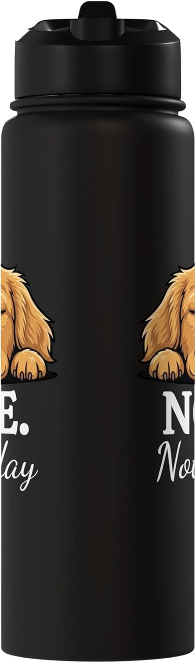 Botella de agua acero inoxidable perro durmiendo amor no hoy