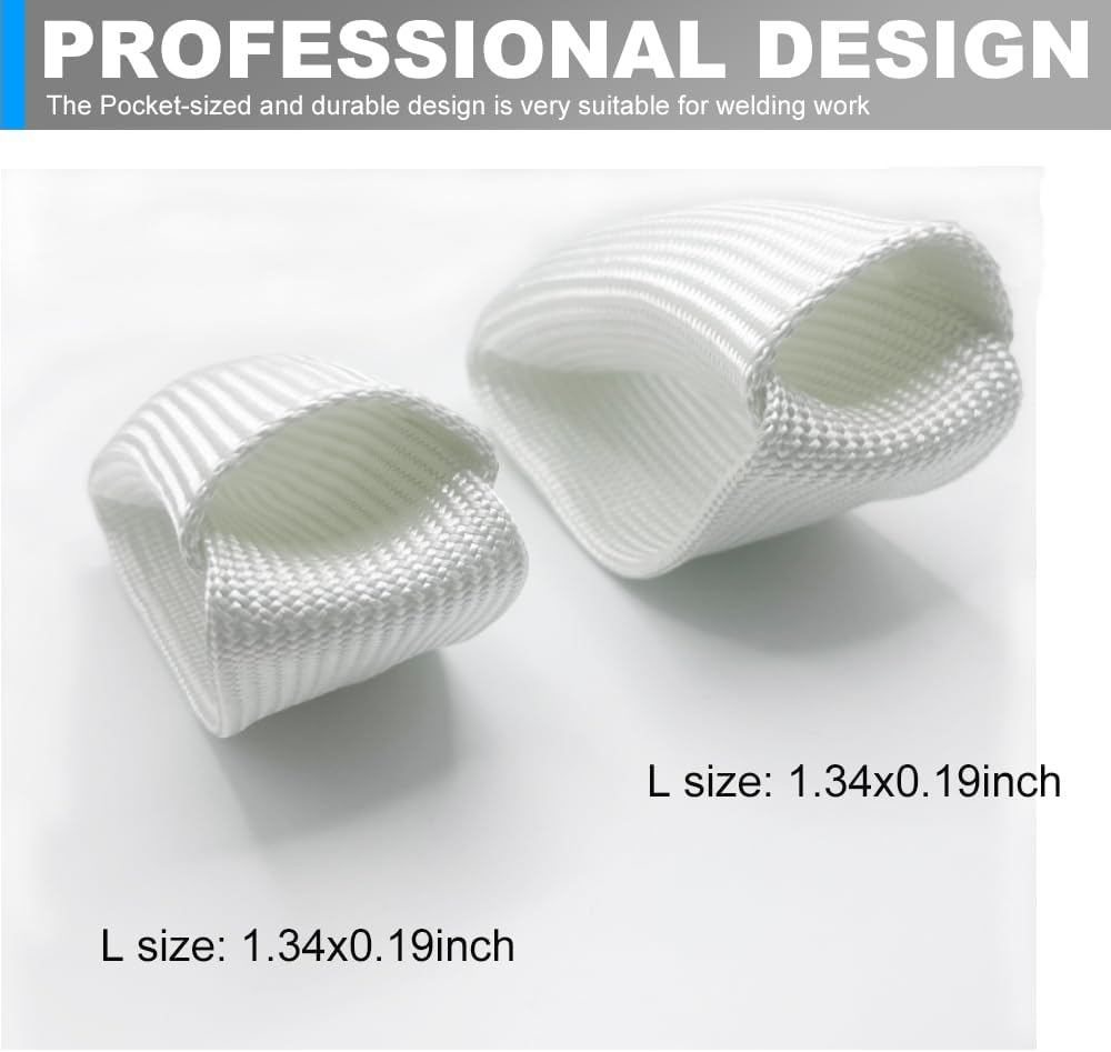 Guantes soldadura fibra vidrio blanca set 2