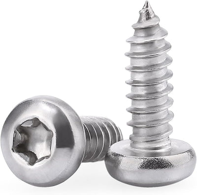 Tornillos autorroscantes Torx plana #7 x 1/2 pulg acero inox
