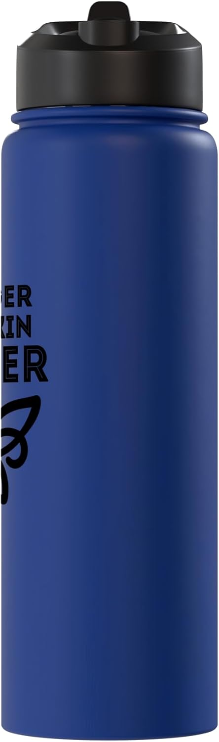 Bottle de agua aislada melanoma warrior sin BPA acero inoxidable