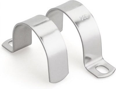 Abrazaderas acero inox 2-3/8 pulg corr. unilaterales EMT PVC