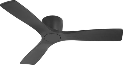Ventilador techo 48pulg perfil bajo 3 aspas madera motor CC 6 velocidades
