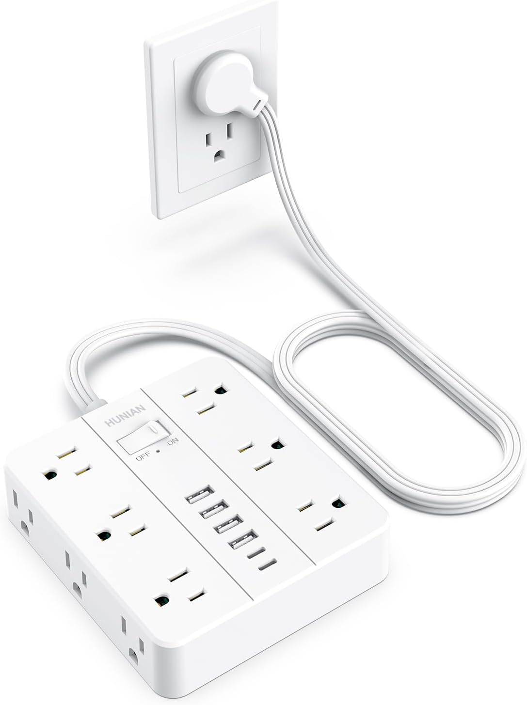 Tira alimentación 5ft 12 tomas USB 6 puertos