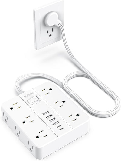 Tira alimentación 5ft 12 tomas USB 6 puertos