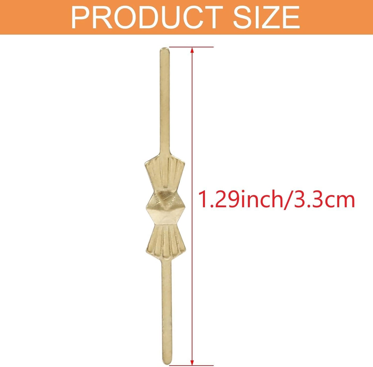 350 Pzas Conectores Araña Oro 33mm