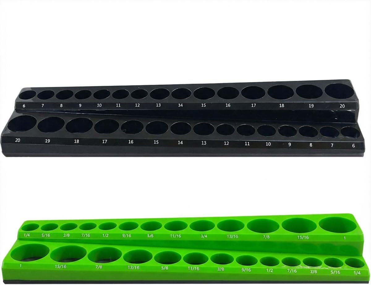 Set 2 organizadores dados magnéticos riel 56 enchufes
