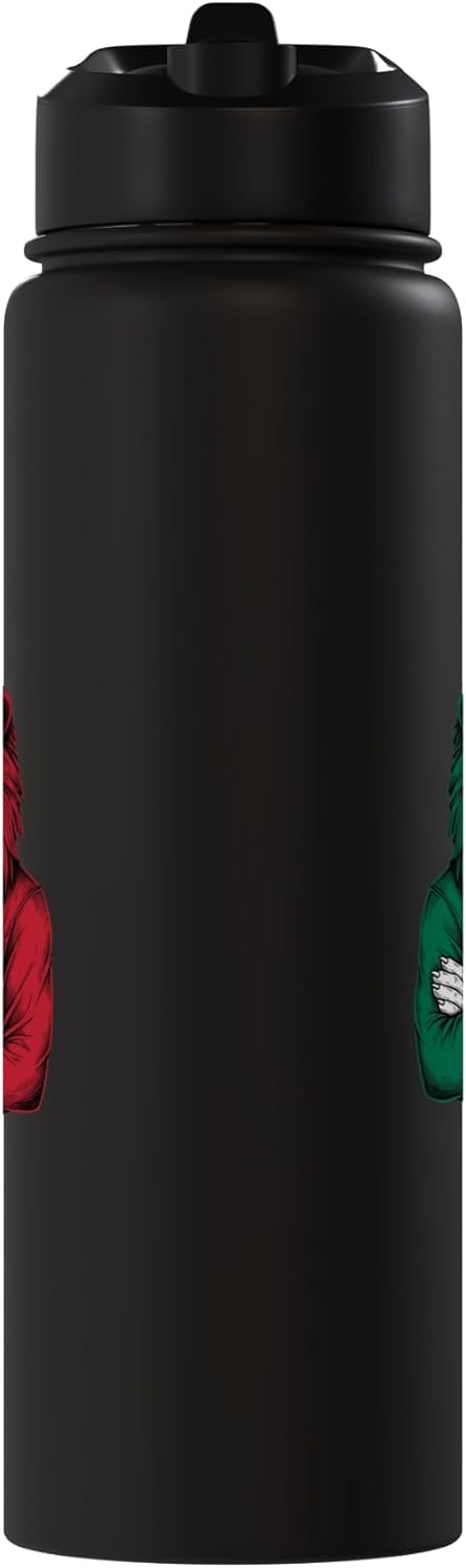 Botella de agua acero inoxidable con bandera de Italia