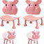 Soportes papel higiénico cerdo rosa diseño moderno