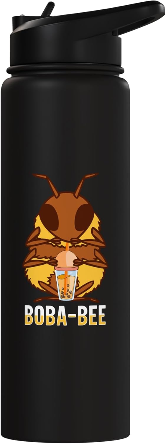 Botella térmica acero inox para boba tea kawaii