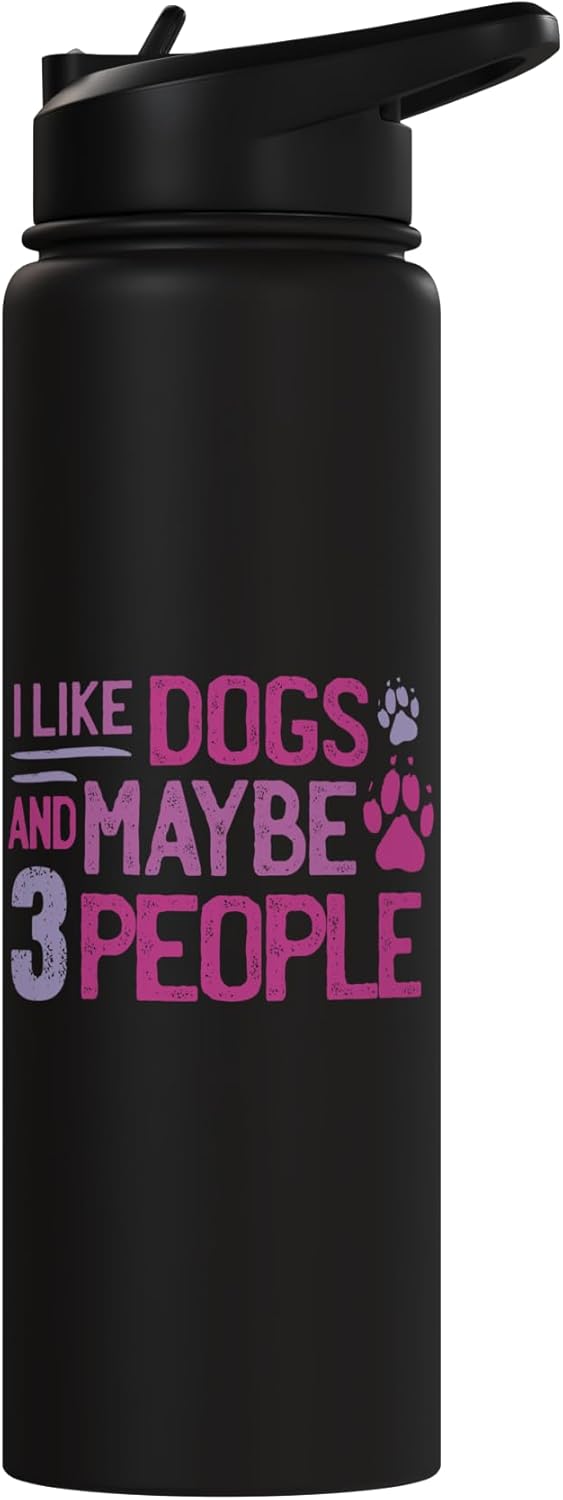 Botella de agua acero inoxidable para amante de perros