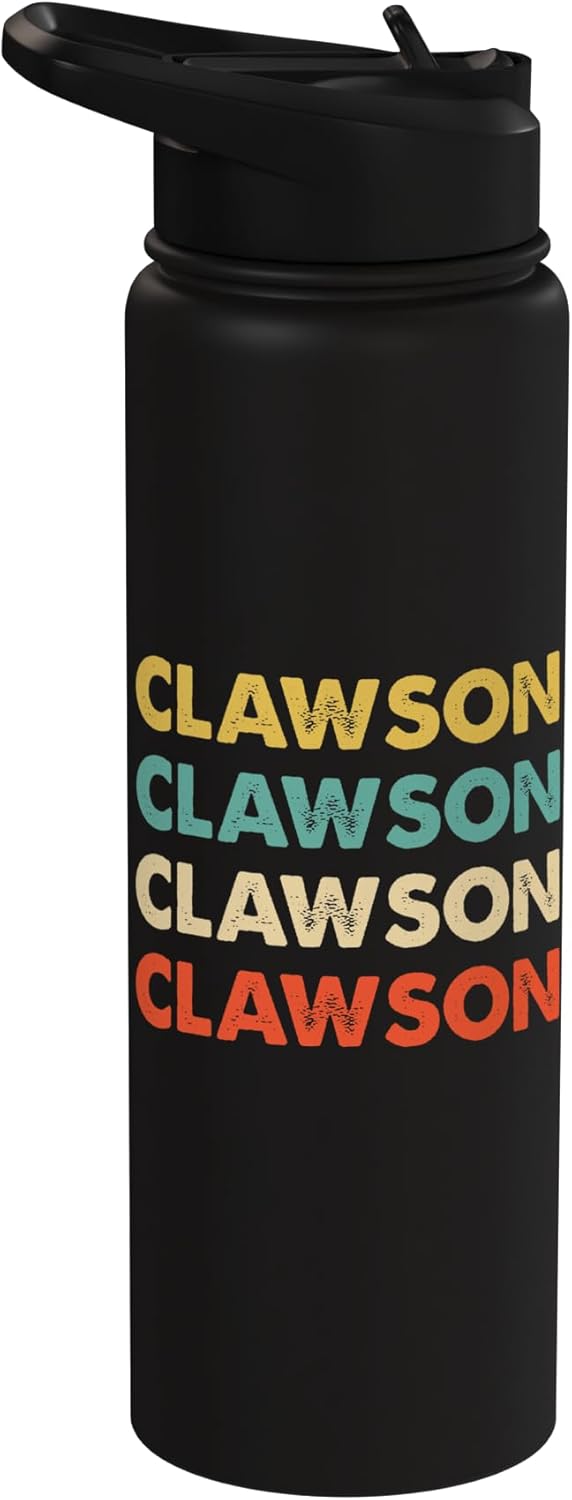 Bottella de agua aislada de acero inoxidable Clawson Name