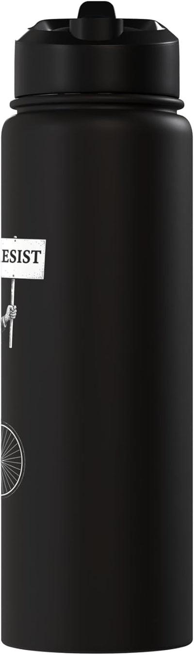 Botella agua acero inox aislada estilo retro