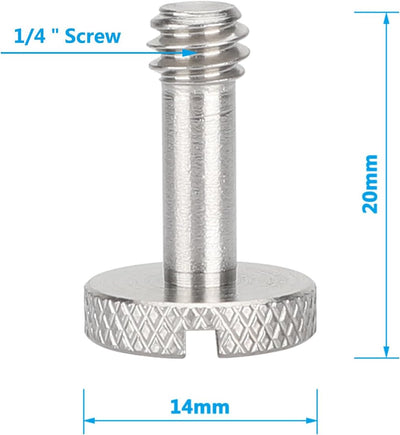 Tornillo ranurado 1/4-20 paquete 2