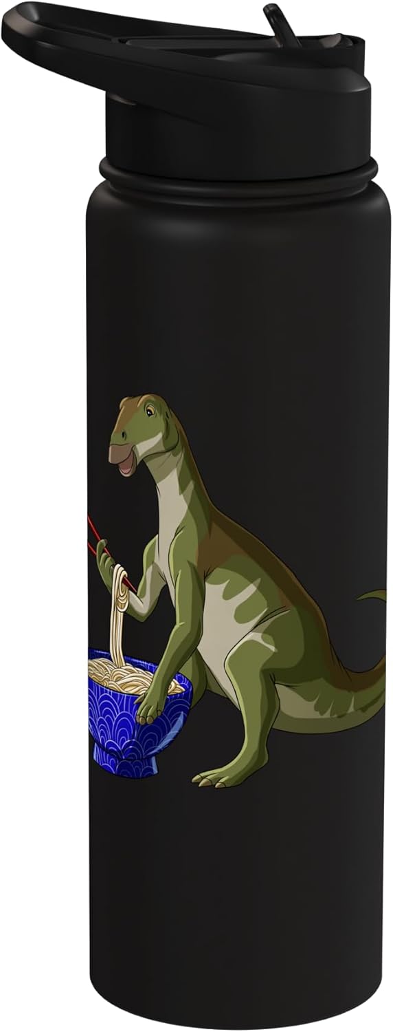 Bote de agua aislado de acero inoxidable Iguanodon ramen japonés