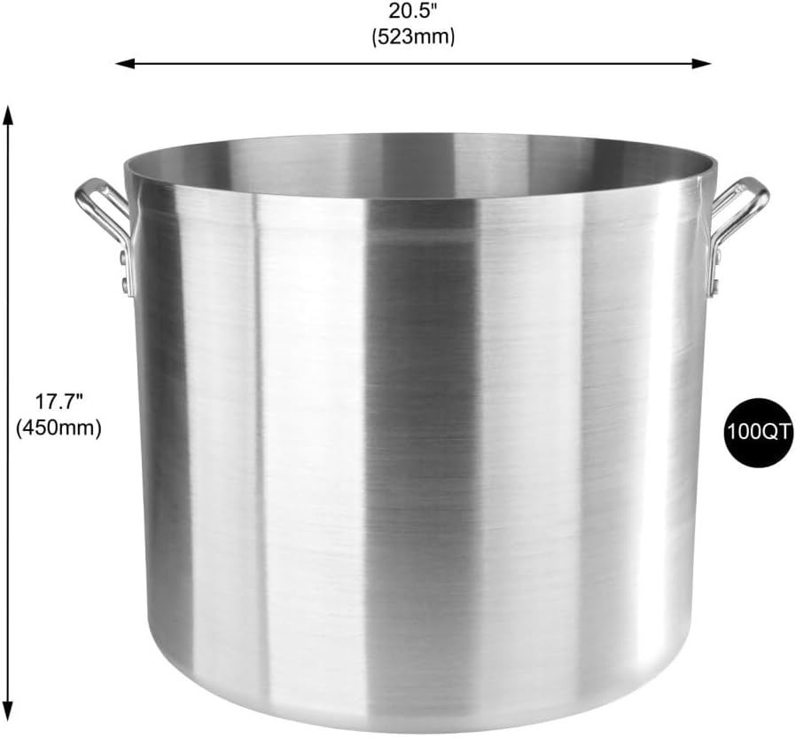 Olla Aluminio 100qt Sin Cubierta