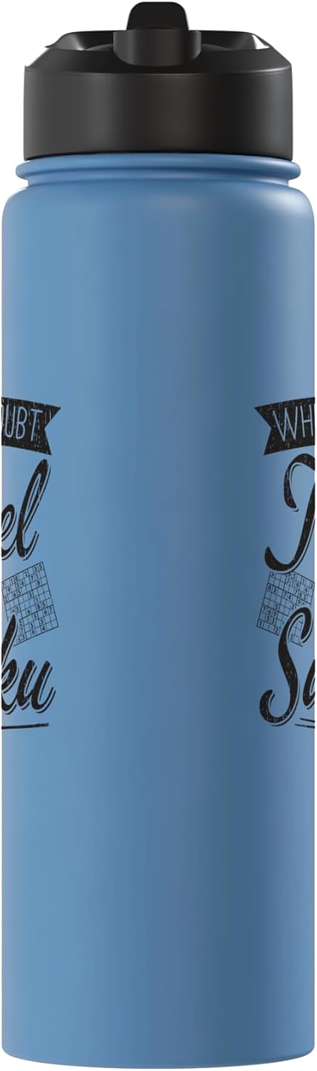 Botella de agua acero inoxidable aislada Sudoku Lover