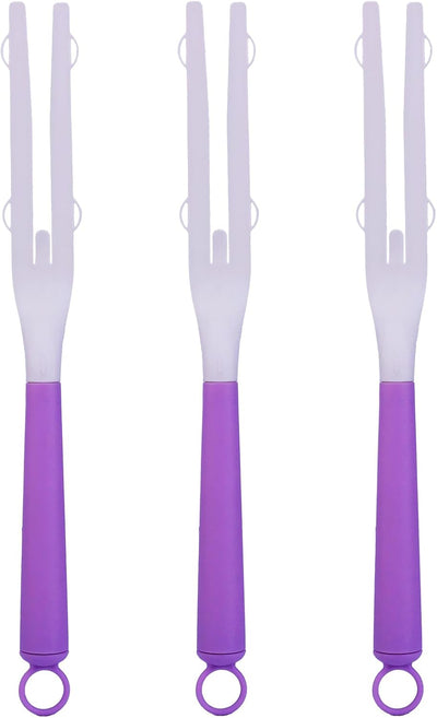 3 Pzas Mango Plumero Repuesto Plástico Extendible Morado