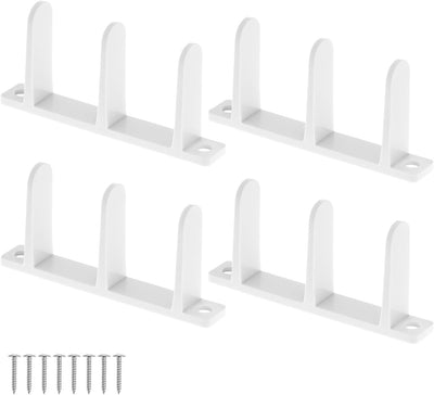 Guías suelo puerta corrediza armario set 4 ABS blanco