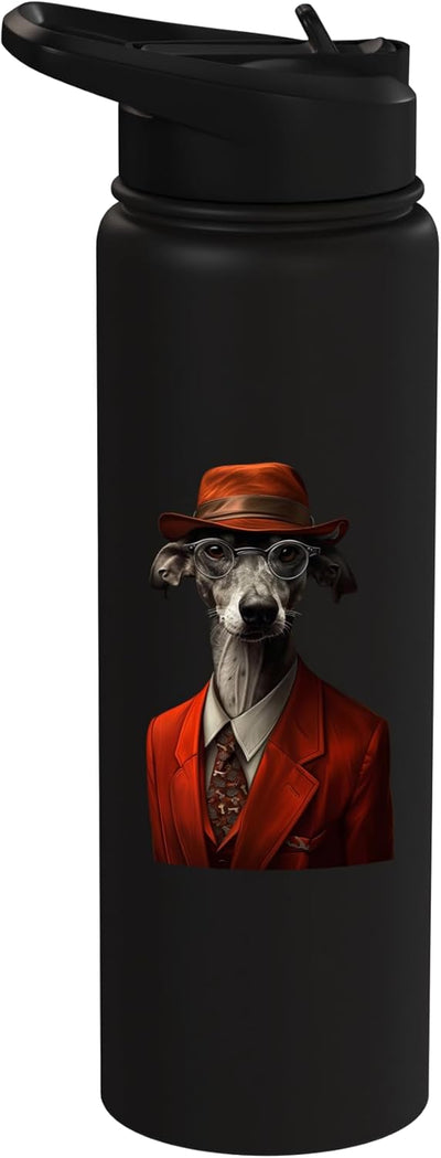 Botella agua acero inox aislada para Whippet