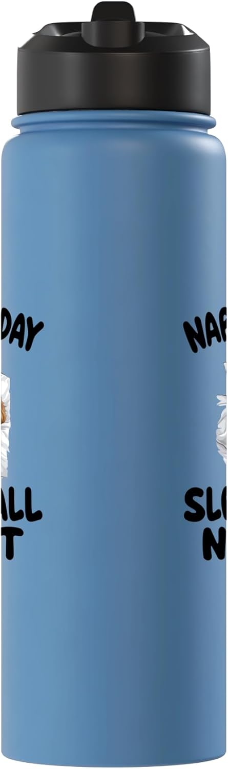 Pijama para dormir todo el día y noche botella de agua acero inoxidable aislada