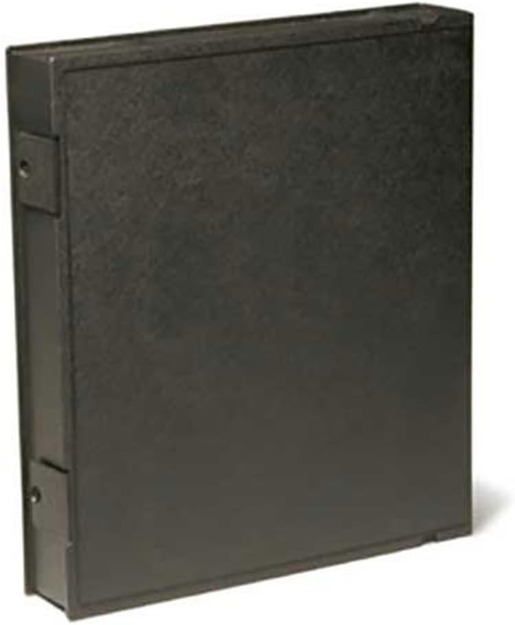 Carpeta plástico 3 anillos O 9x11pulg vertical negro