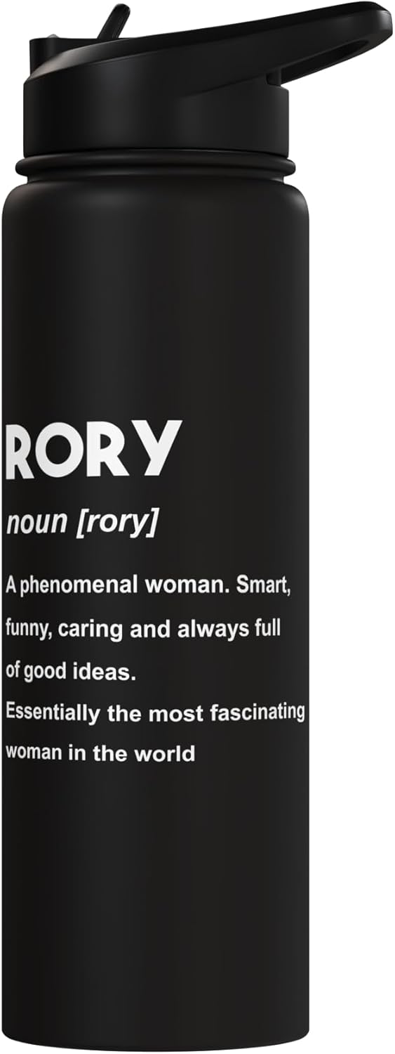 Botella de agua acero inoxidable aislada Rory Name
