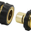 Conector rápido 3/4pulg adaptador manguera jardín