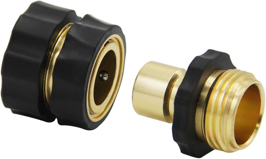 Conector rápido 3/4pulg adaptador manguera jardín