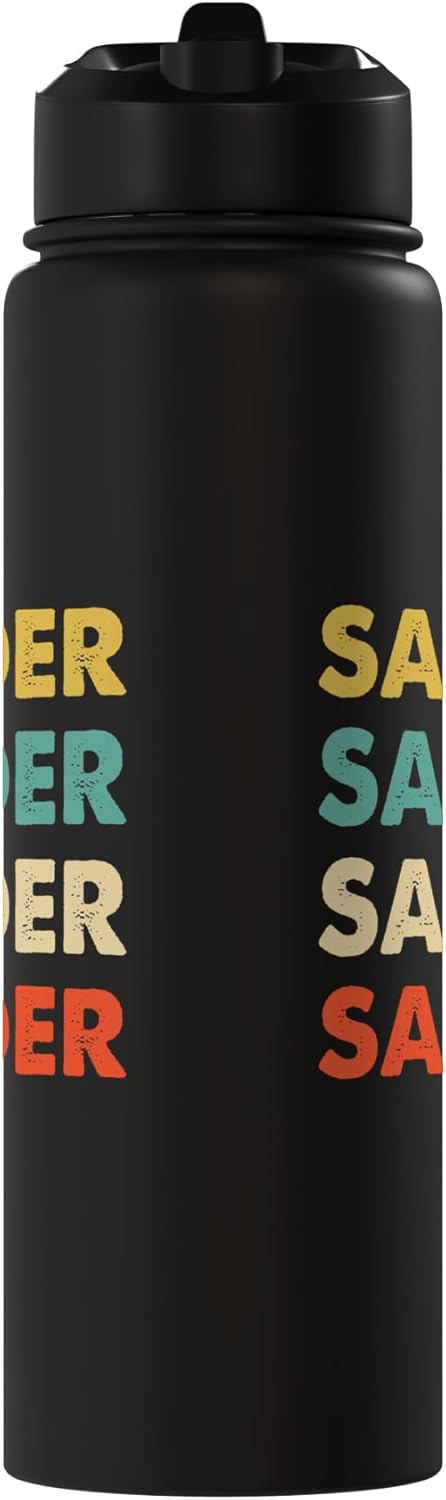 Botella de agua aislada de acero inoxidable Sander Name