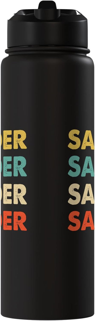 Botella de agua aislada de acero inoxidable Sander Name