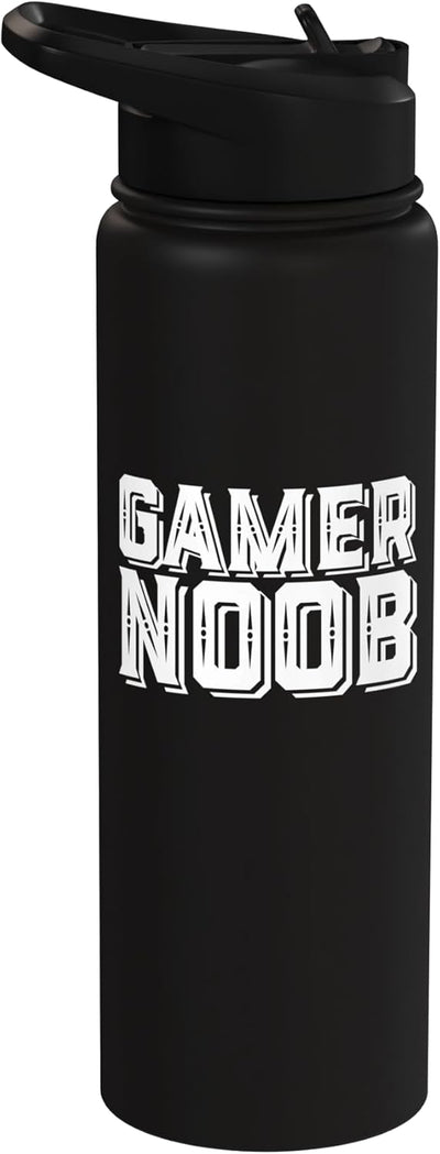 Botella de agua aislada Gamer Noob para cosplays