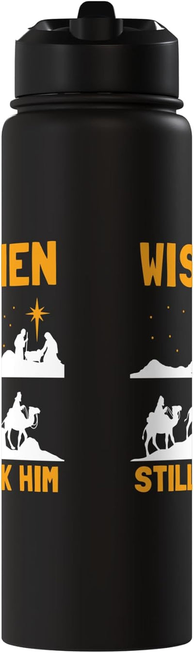 Vaso térmico acero inox para Navidad con mensaje cristiano