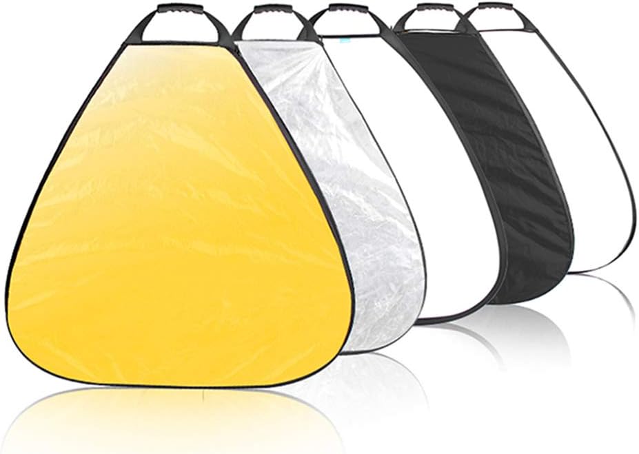 Reflector luz triangular 5en1 39.4pulg plegable con estuche